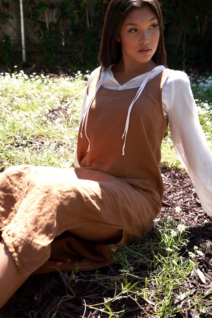 LA Relaxed New Arrivals Washed Linen Column Dress 5 LA Relaxed New Arrivals Washed Linen Column Dress