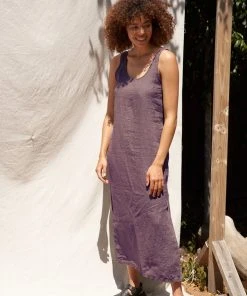 LA Relaxed New Arrivals Washed Linen Column Dress 20 LA Relaxed New Arrivals Washed Linen Column Dress