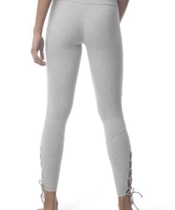 Synergy Organic Clothing Sale Lace Up Legging Pant - Heather Gray