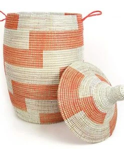 Mbare Large Patterned Hamper Basket 3 Mbare Large Patterned Hamper Basket