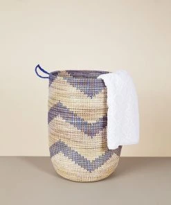 Mbare Large Patterned Hamper Basket 5 Mbare Large Patterned Hamper Basket