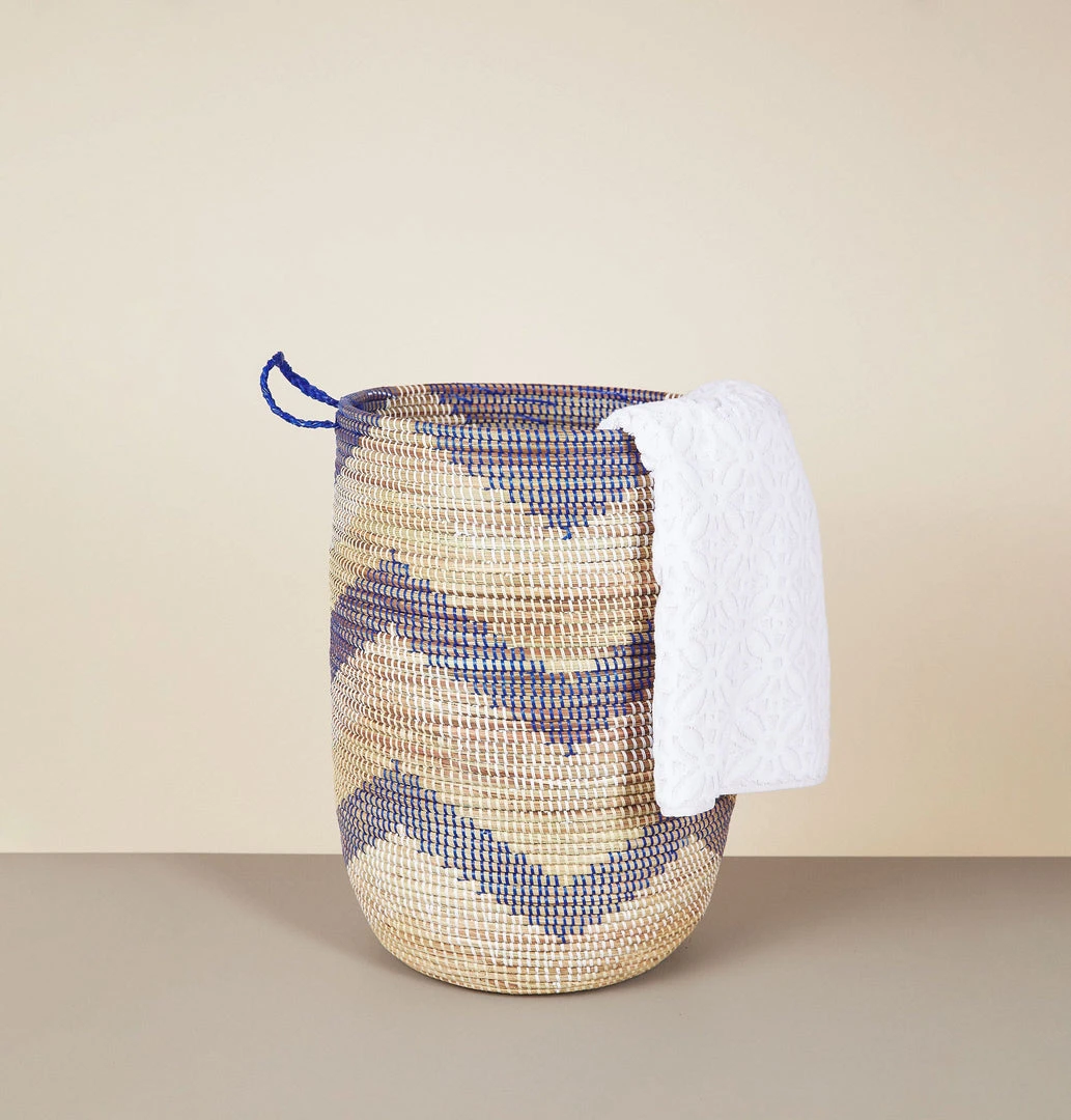 Mbare Large Patterned Hamper Basket Mbare Large Patterned Hamper Basket