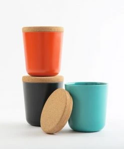 EKOBO Best Sellers Large Recycled Bamboo Storage Jar Set
