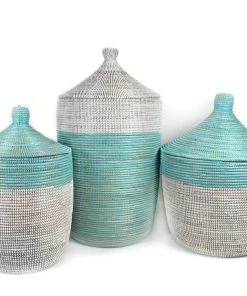 Mbare Large Two-Tone Basket