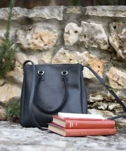 Purse & Clutch Larger Crossbody Handbag - Black