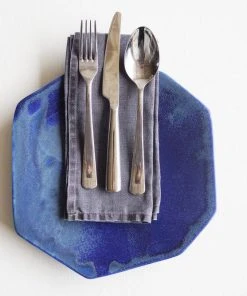 Lauren HB Studio Formation Porcelain Plate - Azul