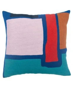 Leah Singh Home Goods Blah Blah Square Wool Throw Pillow Cover