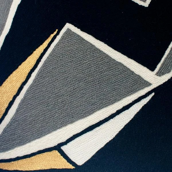 Leah Singh Handcrafted Detroit Wool Throw Pillow Cover - Black Leah Singh Handcrafted Detroit Wool Throw Pillow Cover - Black