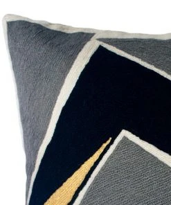 Leah Singh Handcrafted Detroit Wool Throw Pillow Cover - Black 1 Leah Singh Handcrafted Detroit Wool Throw Pillow Cover - Black