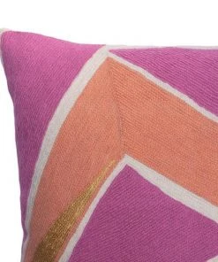 Leah Singh Home Goods Detroit Wool Throw Pillow Cover - Peach
