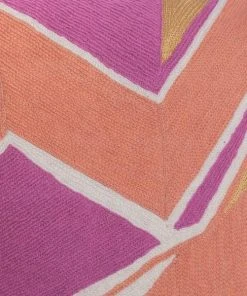 Leah Singh Home Goods Detroit Wool Throw Pillow Cover - Peach