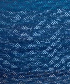 Leah Singh Eva Throw Pillow Cover - Indigo + Peach