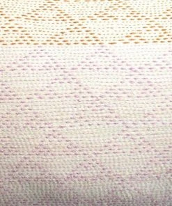Leah Singh Eva Wool Lumbar Pillow Cover - Ivory + Pink