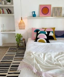 Leah Singh Eva Wool Throw Blanket - Rose Home Goods