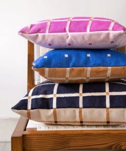 Leah Singh New Arrivals Grid Reversible Throw Pillow Cover