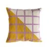 Leah Singh Diagonal Grid Reversible Throw Pillow Cover