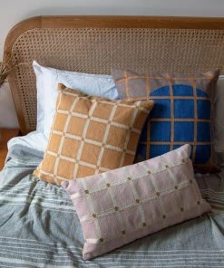 Leah Singh Grid Reversible Lumbar Pillow Cover