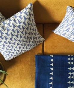 Leah Singh Indigo Lumbar Pillow Cover - Deep