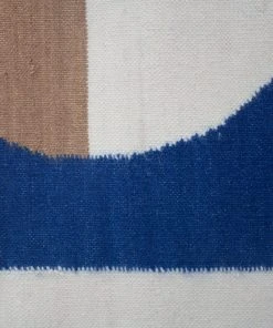 Leah Singh Luna Circle Wool Rug - Blue