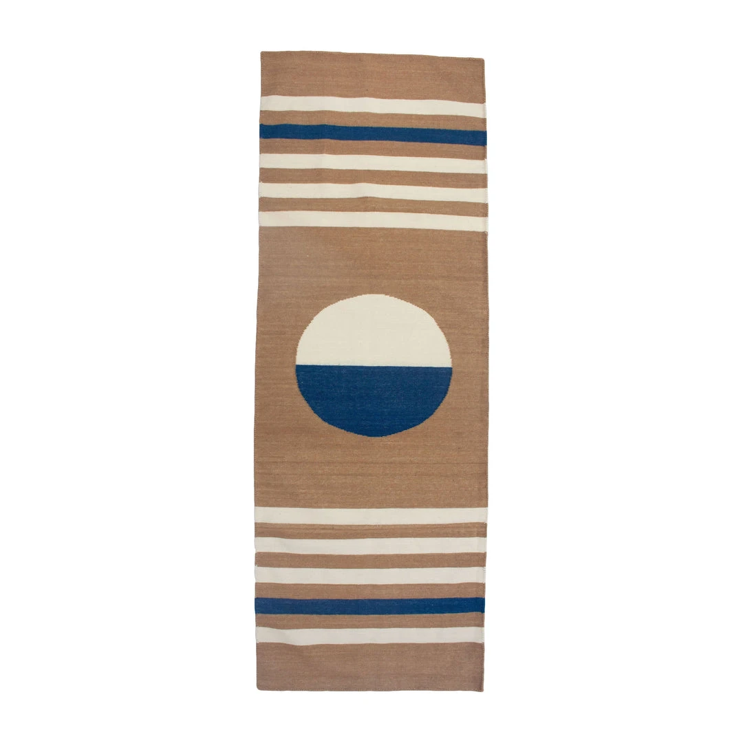 Leah Singh Home Goods Luna Stripes And Circle Wool Rug Leah Singh Home Goods Luna Stripes And Circle Wool Rug