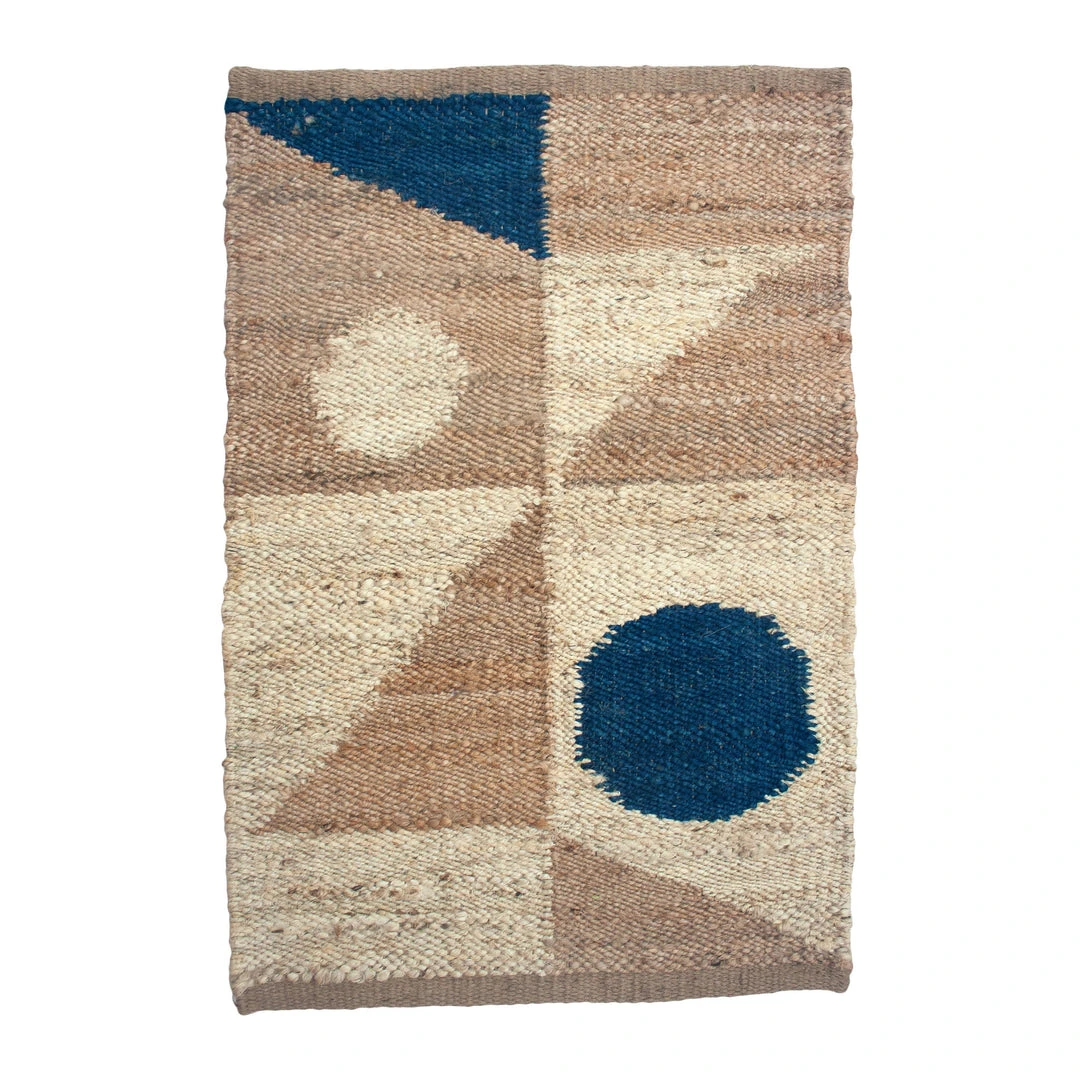 Leah Singh Home Goods Margeaux Jute Rug - Blue 1 Leah Singh Home Goods Margeaux Jute Rug - Blue