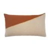 Leah Singh Home Goods Marianne Triangle Wool Lumbar Pillow Cover - Ochre