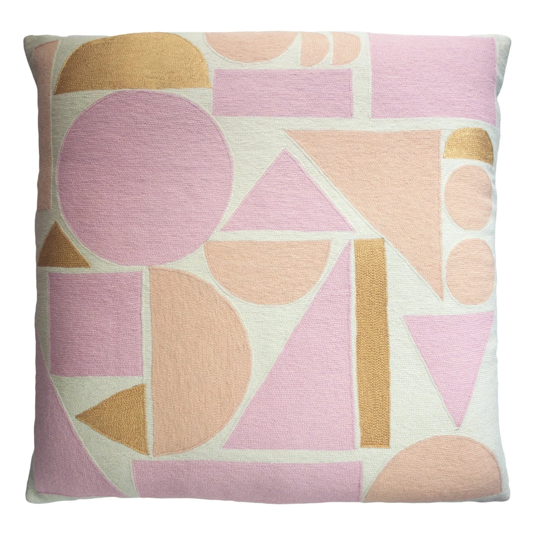 Leah Singh Melanie Wool Floor Pillow Cover - Pink + Blush Leah Singh Melanie Wool Floor Pillow Cover - Pink + Blush