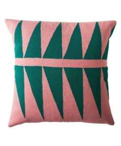 Leah Singh Palm Springs Wool Pillow Cover - Emerald Home Goods
