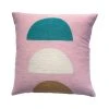 Leah Singh Viola Throw Pillow Cover - Blush