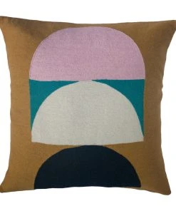 Leah Singh Home Goods Viola Wool Throw Pillow Cover - Ochre