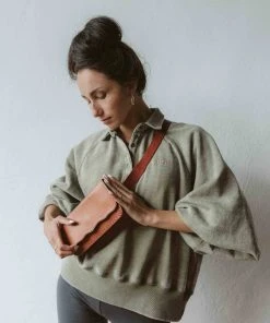 Purse & Clutch Leather Belt Bag - Russet Brown 2 Purse & Clutch Leather Belt Bag - Russet Brown