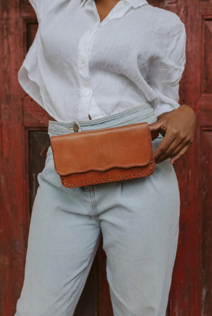Purse & Clutch Leather Belt Bag - Russet Brown Purse & Clutch Leather Belt Bag - Russet Brown