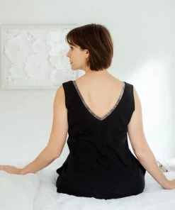 Leena & Lu BIPOC Owned Pima Long Dress - Black