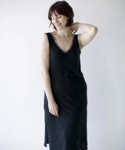 Leena & Lu BIPOC Owned Pima Long Dress - Black
