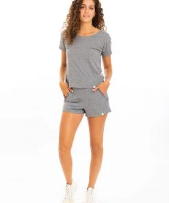 Leena & Lu Best Sellers Pima Short - Gray