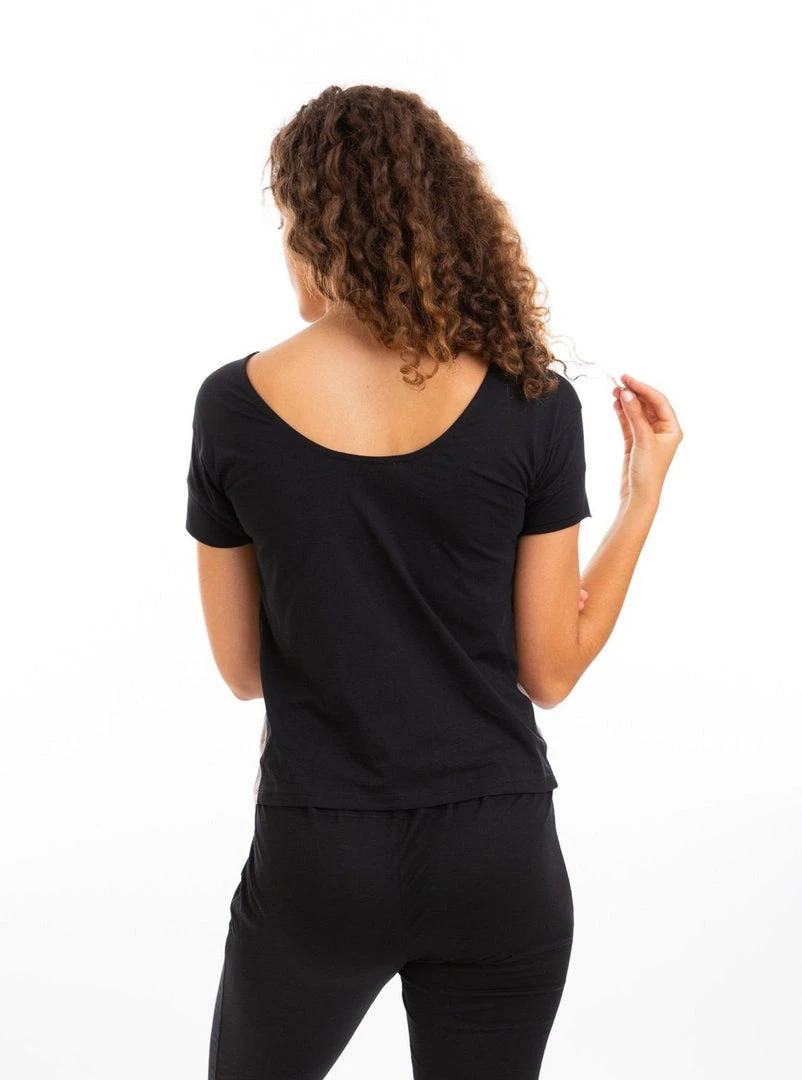 Leena & Lu Pima Short Sleeve Tee - Black BIPOC Owned Leena & Lu Pima Short Sleeve Tee - Black BIPOC Owned