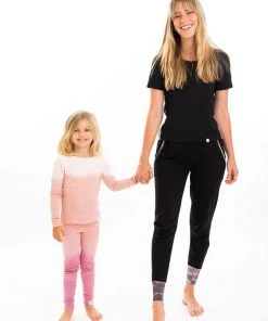 Leena & Lu Pima Short Sleeve Loungewear Set - Black