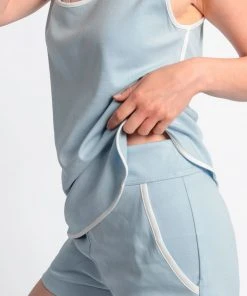 Leena & Lu Pima Tank And Short Pajama Set New Arrivals