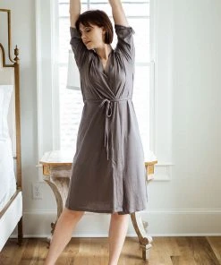 Leena & Lu Pima Short Robe Home Goods
