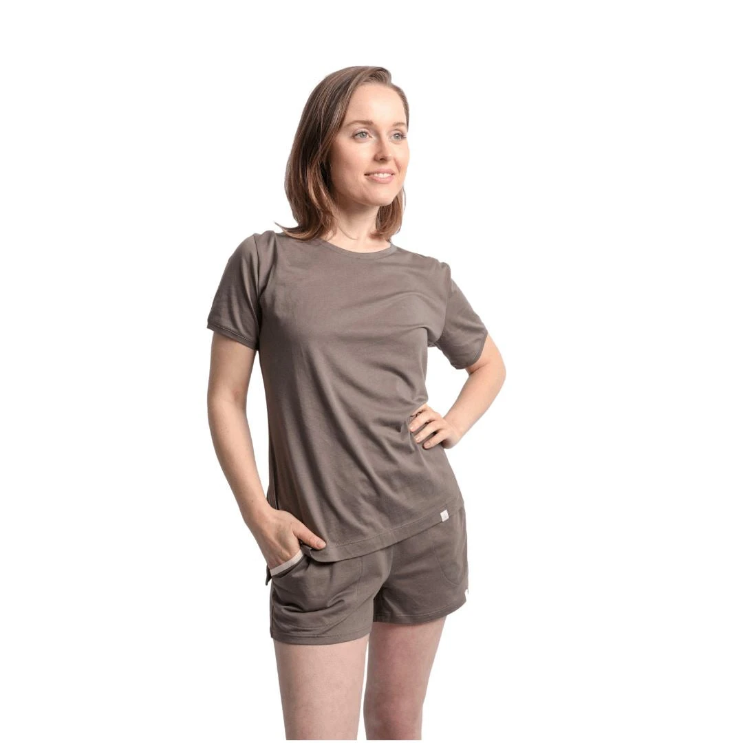 Leena & Lu Pima Tee And Short Pajama Set Leena & Lu Pima Tee And Short Pajama Set