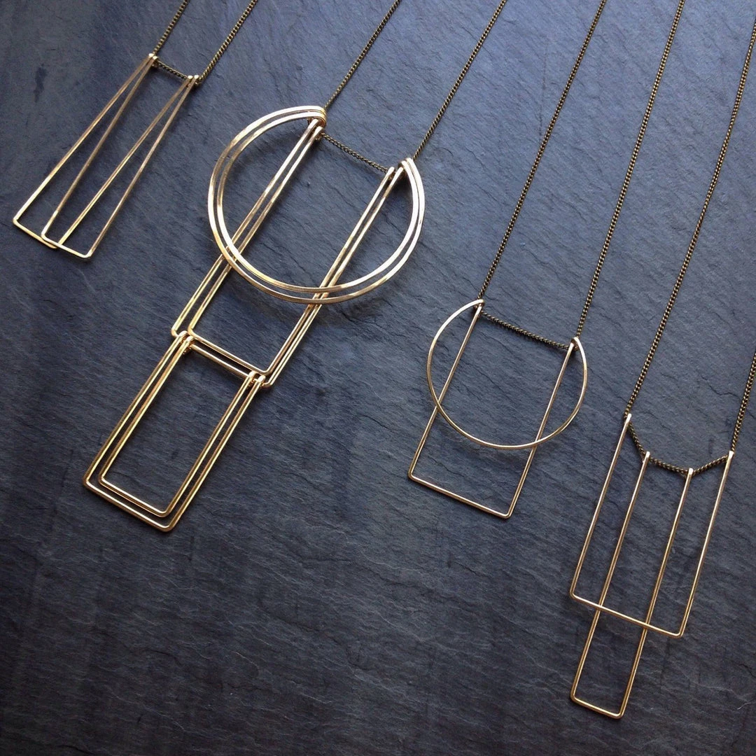 L.Greenwalt Jewelry Full Deco Necklace - Large Best Sellers L.Greenwalt Jewelry Full Deco Necklace - Large Best Sellers