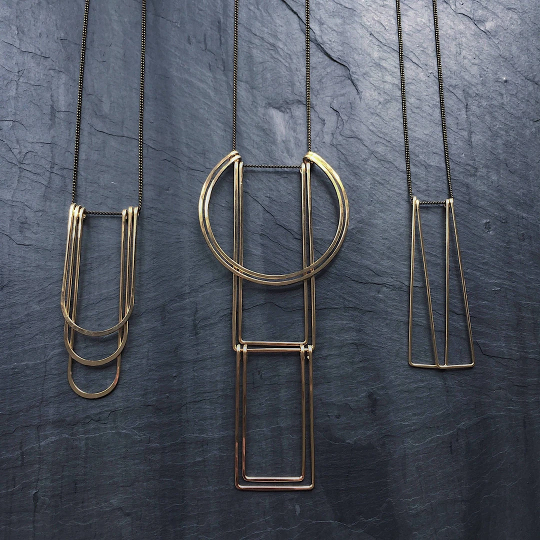 L.Greenwalt Jewelry Full Deco Necklace - Large Best Sellers L.Greenwalt Jewelry Full Deco Necklace - Large Best Sellers