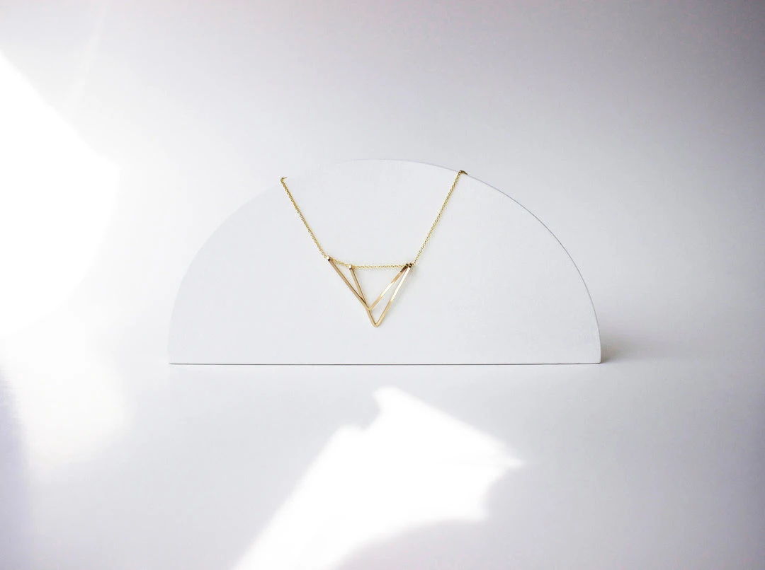 L.Greenwalt Jewelry Acute Triangle Necklace L.Greenwalt Jewelry Acute Triangle Necklace