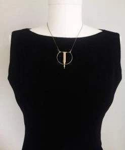 L.Greenwalt Jewelry Handcrafted Crescent Cascade Necklace