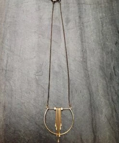 L.Greenwalt Jewelry Handcrafted Crescent Cascade Necklace