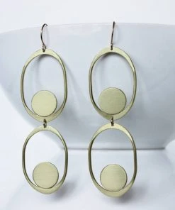 L.Greenwalt Jewelry Saturnia Earrings - Long