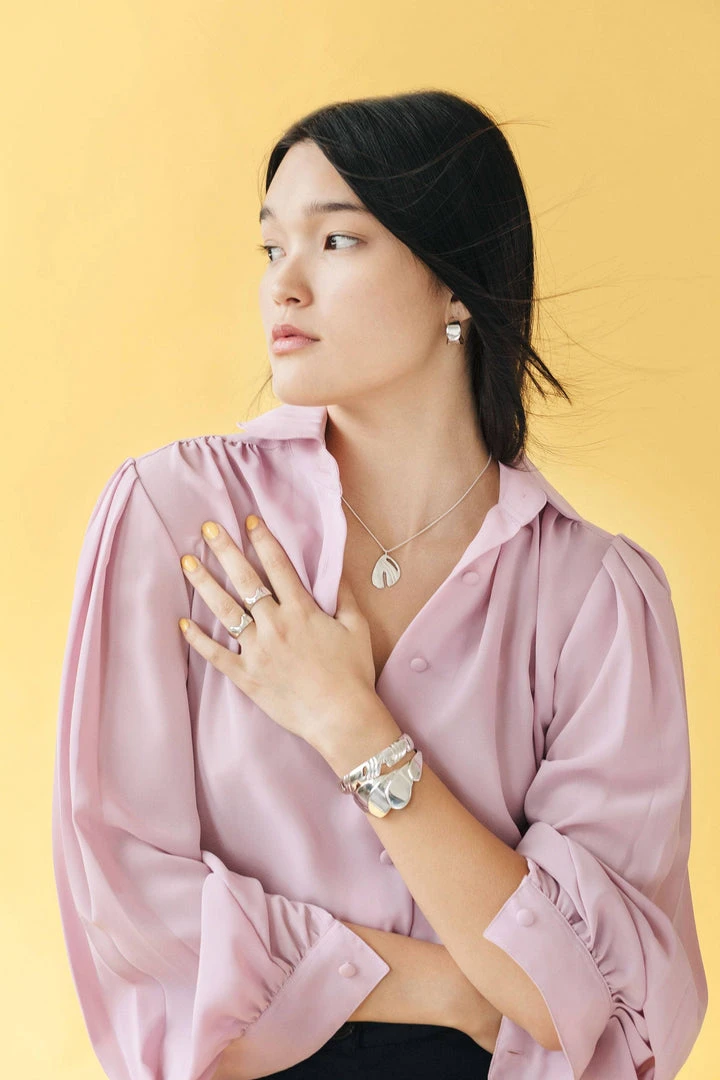 L.Greenwalt Jewelry Euphorbia Hoop Earrings L.Greenwalt Jewelry Euphorbia Hoop Earrings