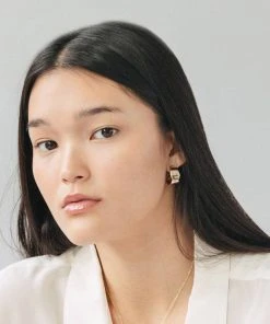 L.Greenwalt Jewelry Euphorbia Hoop Earrings