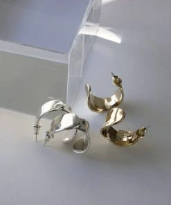 L.Greenwalt Jewelry Euphorbia Hoop Earrings