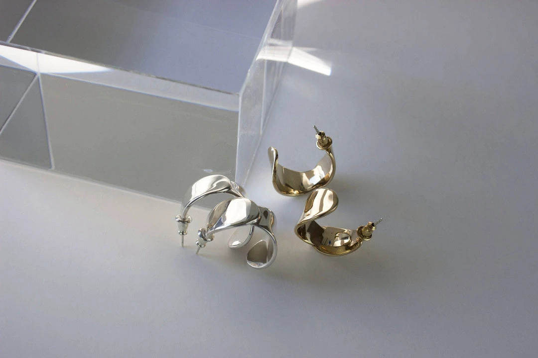 L.Greenwalt Jewelry Euphorbia Hoop Earrings L.Greenwalt Jewelry Euphorbia Hoop Earrings